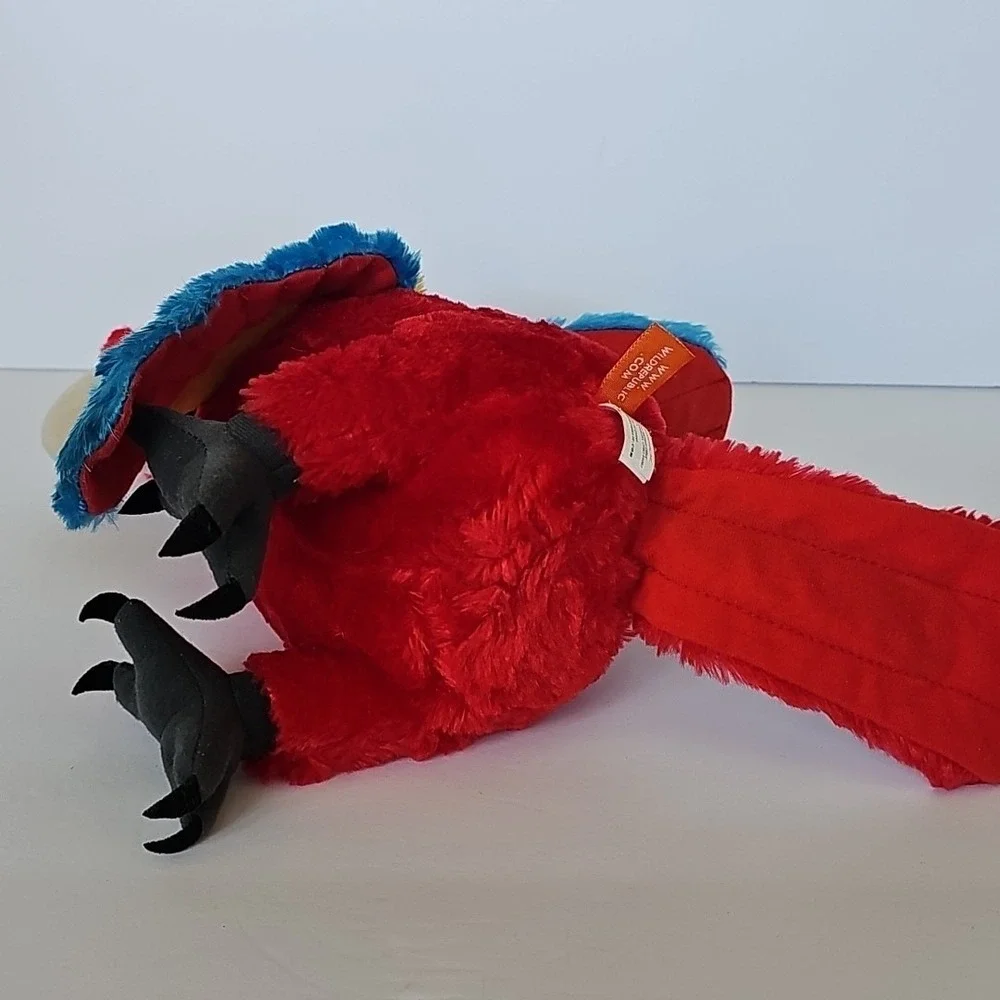 Wild Republic Scarlet Macaw Red Parrot Stuffed Animal Plush Toy Bird 11